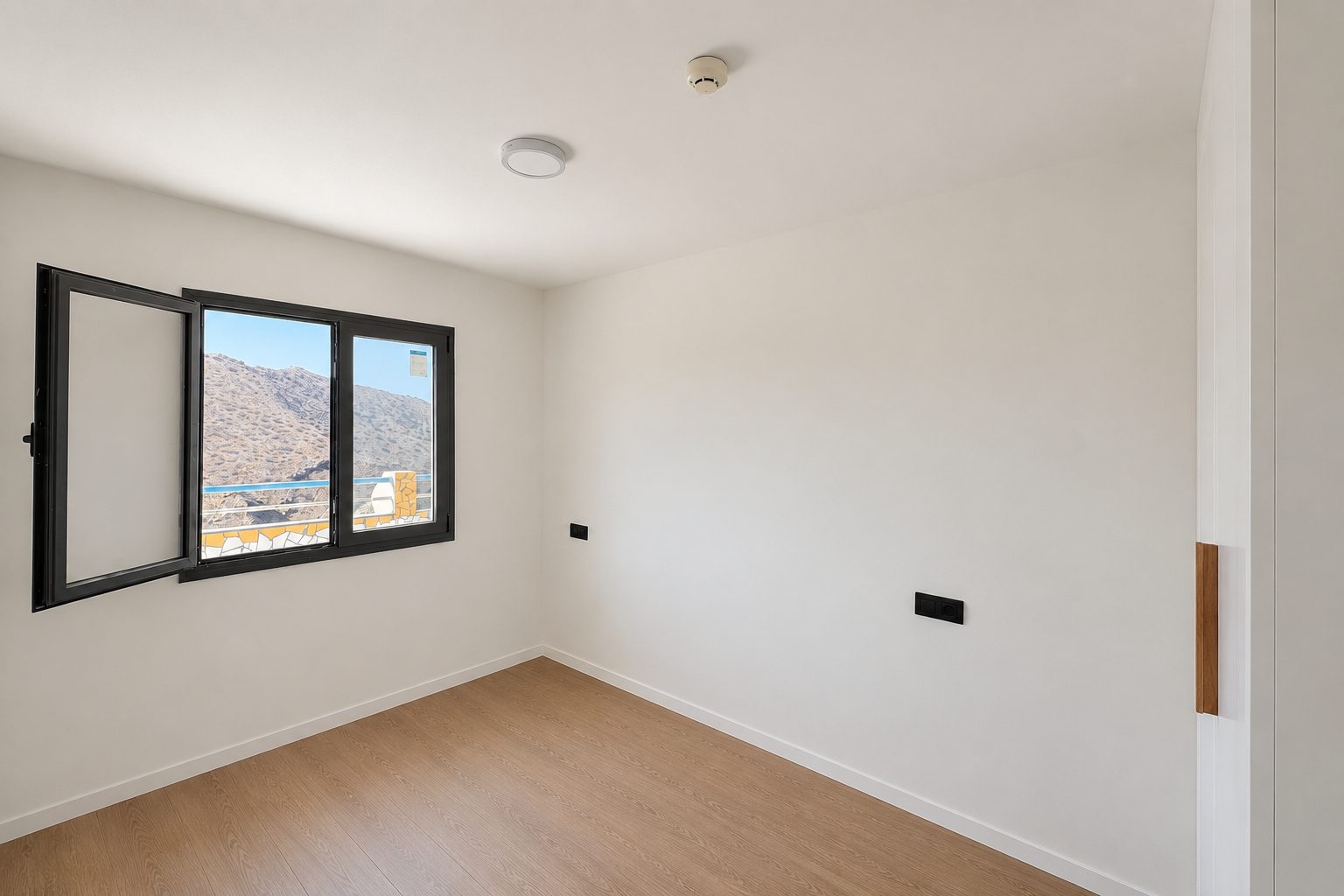 Dormitorio del apartamento piloto